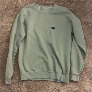like green sweater